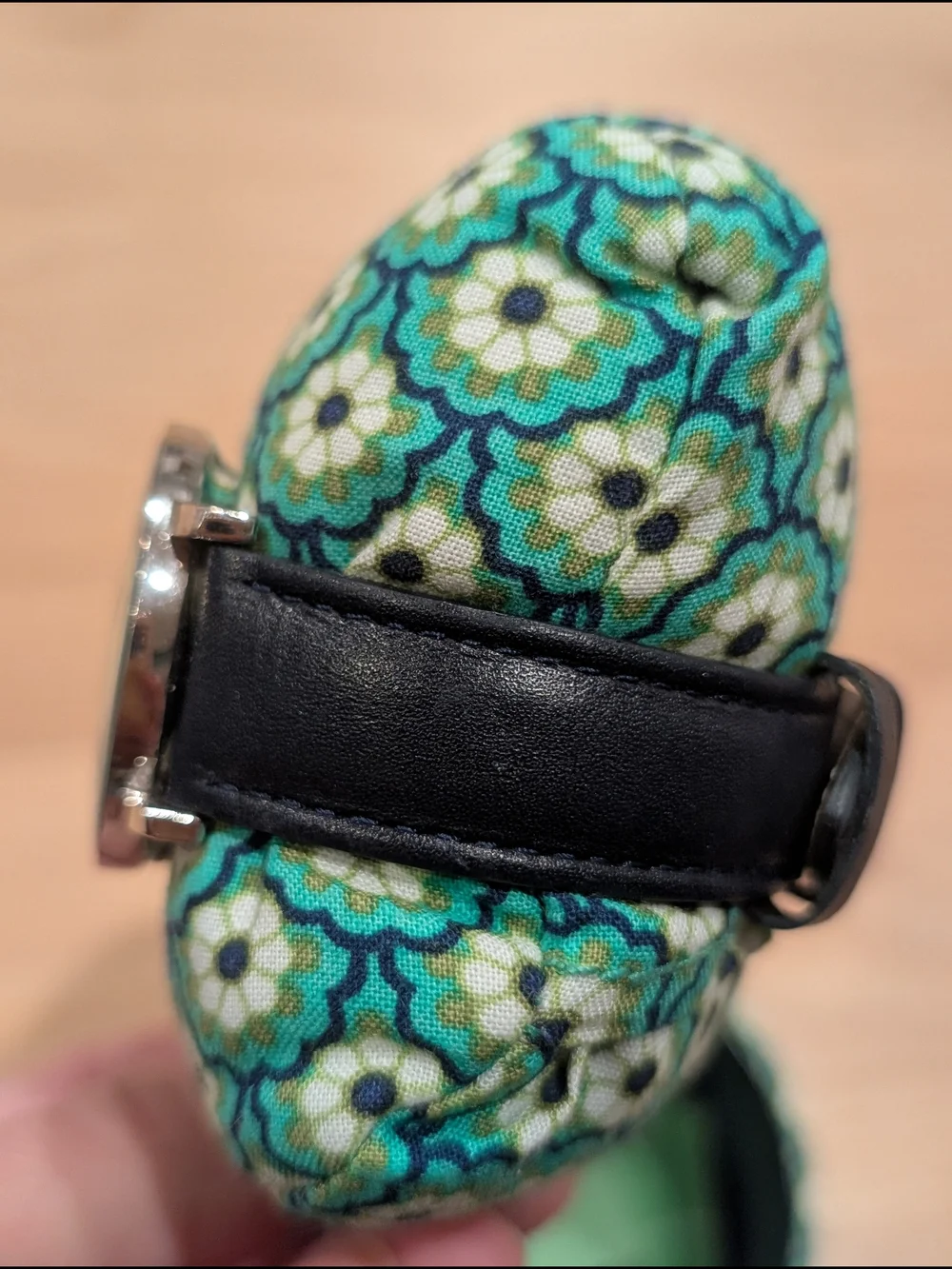 Vera Bradley Women's Floral Pattern Watch in Teal and Green